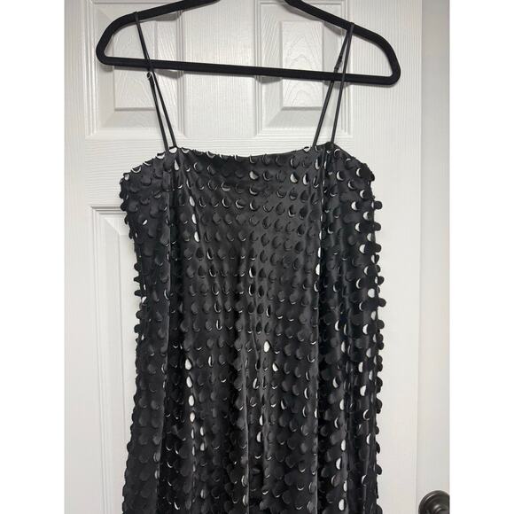 Helmet Lang Black Mini dress satin size 4 NWT - Picture 4 of 10